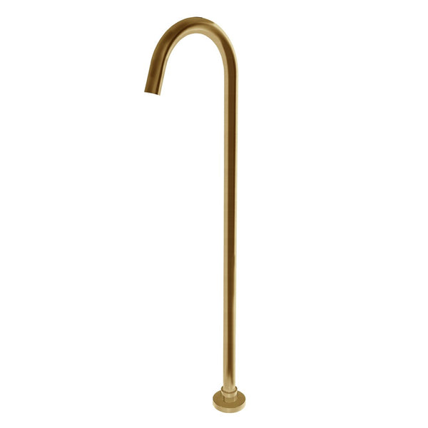 Aquaperla Pentro Free Standing Spout - Brushed Yellow Gold
