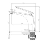 Aquaperla Bellino Basin Mixer - Chrome