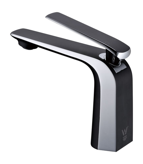 Aquaperla Esperia Basin Mixer - Black & Chrome