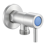Aquaperla Round Water Stop Valves (One Pair) - Brushed Nickel