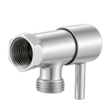 Aquaperla Round Water Stop Valves (One Pair) - Brushed Nickel