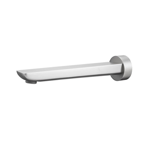 Aquaperla Rushy 180mm Bathtub/Basin Wall Spout - Brushed Nickel