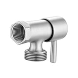 Aquaperla Bathroom Round 1/4 Turn Washing Machine Stop Tap (One Piece) - Brushed Nickel