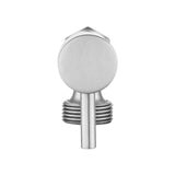 Aquaperla Bathroom Round 1/4 Turn Washing Machine Stop Tap (One Piece) - Brushed Nickel