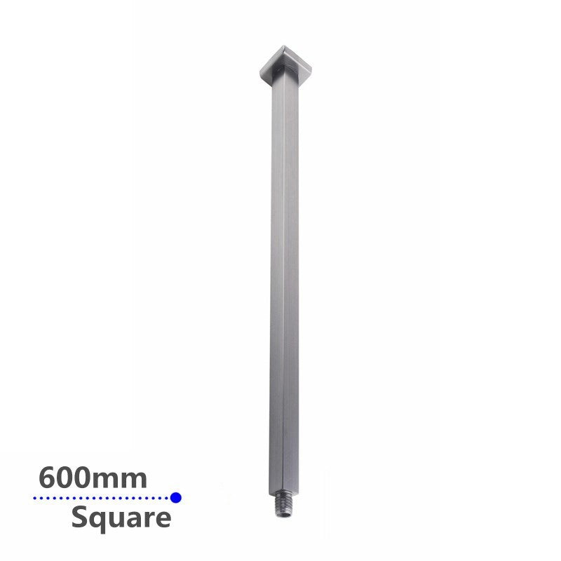 Aquaperla 600mm Ceiling Shower Arm - Brushed Nickel