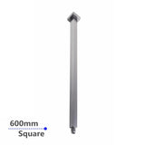 Aquaperla 600mm Ceiling Shower Arm - Brushed Nickel