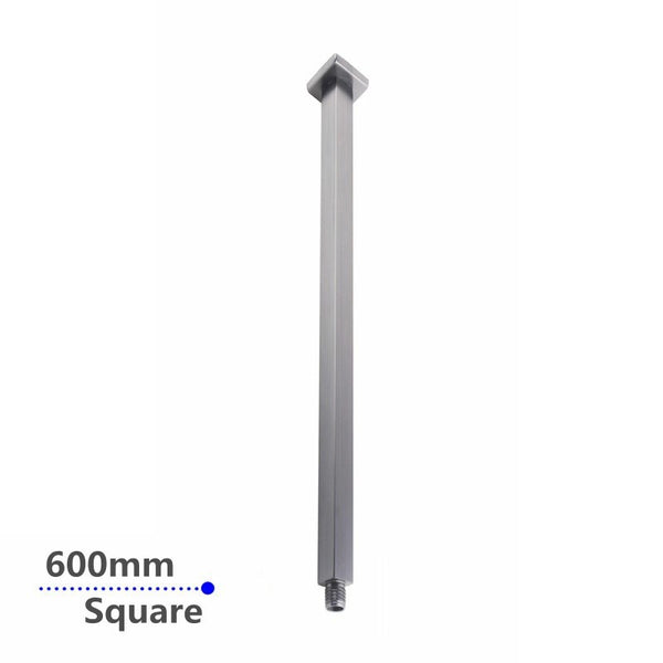 Aquaperla 600mm Ceiling Shower Arm - Brushed Nickel