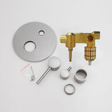 Aquaperla Lucid Pin Wall Mixer With Diverter - Brushed Nickel