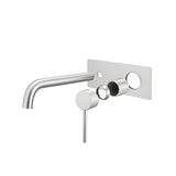 Aquaperla Lucid Pin Spout Mixer - Brushed Nickel