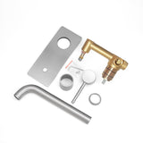 Aquaperla Lucid Pin Spout Mixer - Brushed Nickel