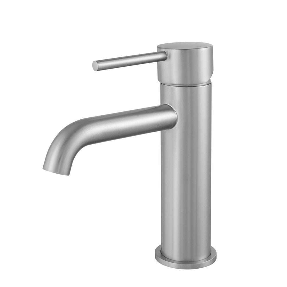Aquaperla Lucid Pin Basin Mixer - Brushed Nickel