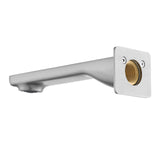 Aquaperla Ivano 180mm Bathtub/Basin Wall Spout(With Back Plate) - Brushed Nickel