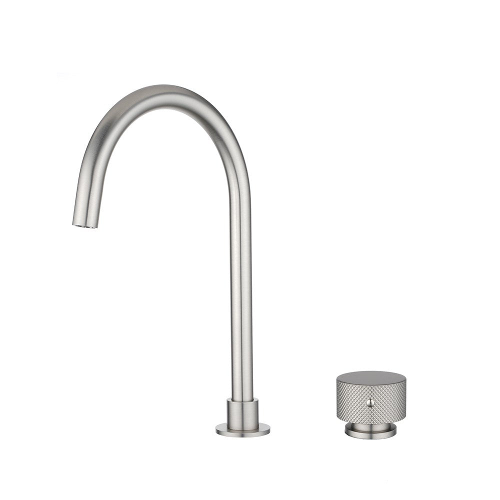 Aquaperla Moon Swivel Basin Mixer - Brushed Nickel