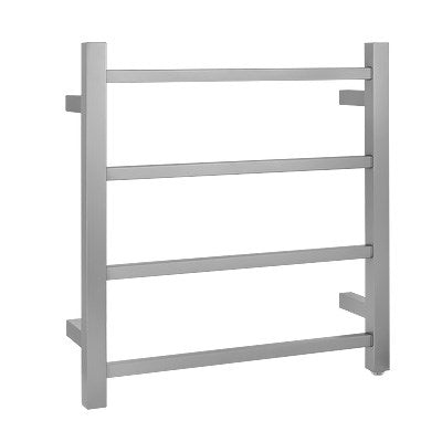 Aquaperla Heated Towel Rack 4 Bars - Brushed Nickel