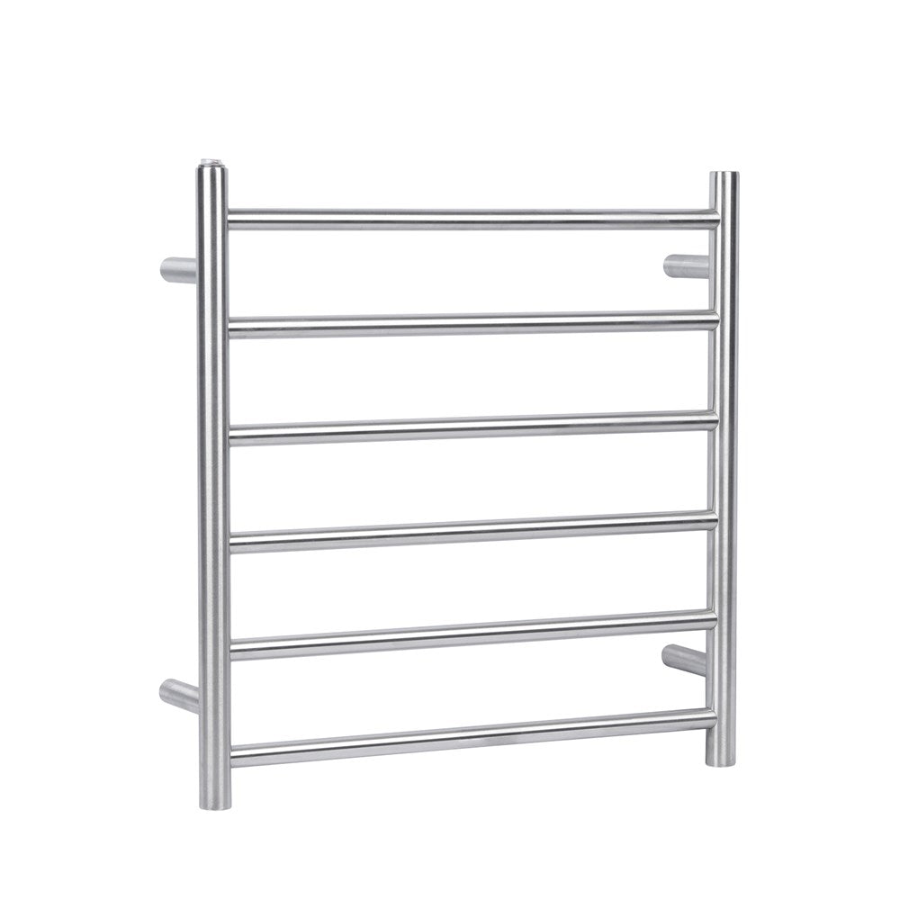 Aquaperla Heated Towel Rack 6 Bars - Brushed Nickel