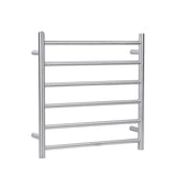 Aquaperla Heated Towel Rack 6 Bars - Brushed Nickel