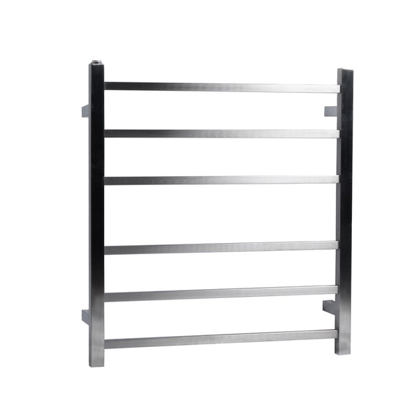 Aquaperla Heated Towel Rack 6 Bars - Brushed Nickel