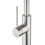 Aquaperla Standard Slim Stainless Steel Kitchen Mixer With 360° Swivel Spout - Brushed Nickel