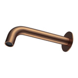 Aquaperla Lucid Pin 180mm Round Bathtub/Basin Wall Spout(60mm Flat Back Plate) - Brushed Copper