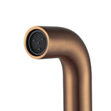 Aquaperla Lucid Pin 180mm Round Bathtub/Basin Wall Spout(60mm Flat Back Plate) - Brushed Copper