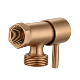 Aquaperla Bathroom Round 1/4 Turn Washing Machine Stop Tap (One Piece) - Brushed Copper