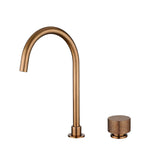 Aquaperla Moon Split Type Basin Mixer - Brushed Copper