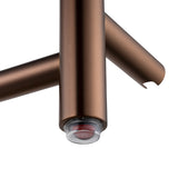 Aquaperla Round Electric Heated Towel Rack 4 Bars - Light Brushed Copper