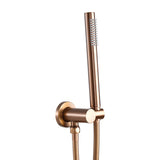 Aquaperla Shower Rail With Handheld Shower - Brushed Copper