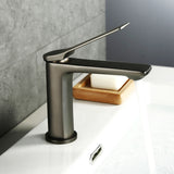 Aquaperla Rushy Basin Mixer - Brushed Gunmetal