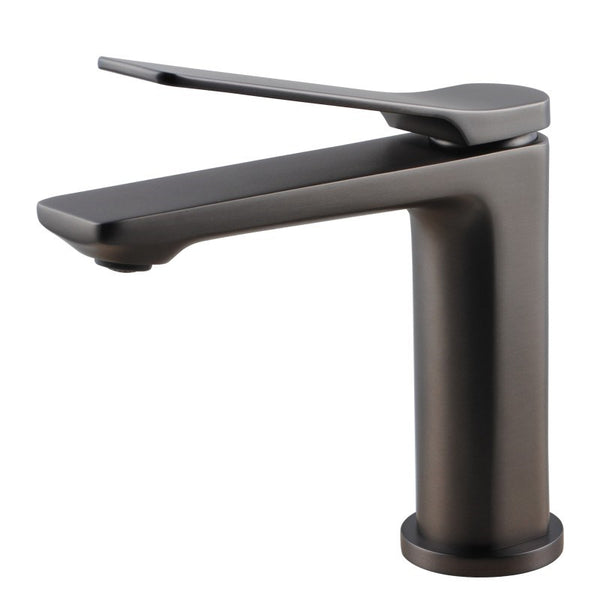 Aquaperla Rushy Basin Mixer - Brushed Gunmetal