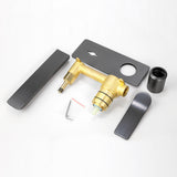 Aquaperla Rushy Spout Mixer - Brushed Gunmetal