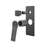 Aquaperla Rushy Wall Mixer With Diverter - Gunmetal (BUGM0155-2.ST)