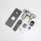 Aquaperla Rushy Wall Mixer With Diverter - Gunmetal (BUGM0155-2.ST)