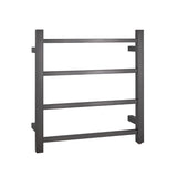 Aquaperla Heated Towel Rack 4 Bars - Brushed Gunmetal