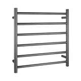 Aquaperla Heated Towel Rack 6 Bars - Brushed Gunmetal