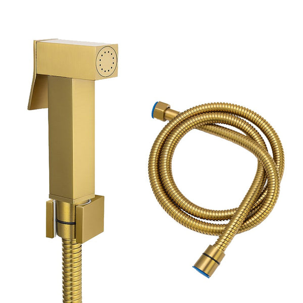 Aquaperla Brass Toilet Bidet - Brushed Brass