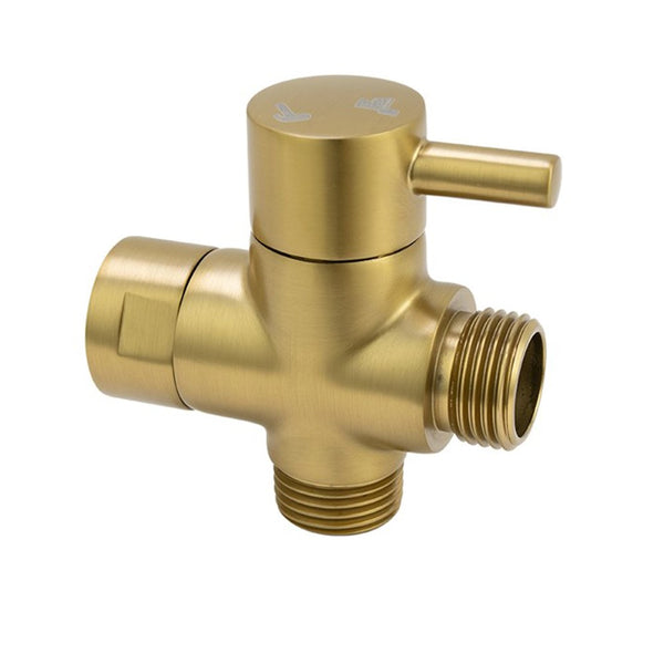 Aquaperla Bidet Spray Diverter - Brushed Brass