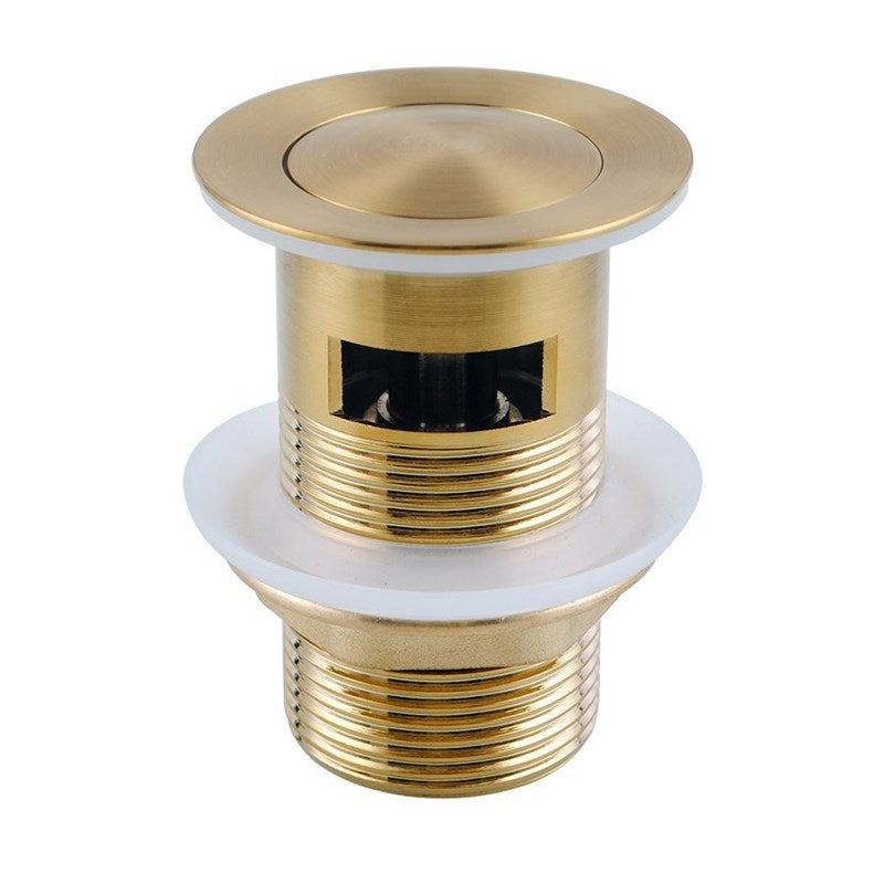 Aquaperla Pop Up Waste Overflow - Brushed Brass