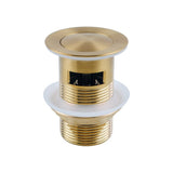 Aquaperla Pop Up Waste Overflow - Brushed Brass