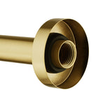 Aquaperla Lucid Pin Round Bathtub/Basin Wall Spout (180mm) - Brushed Brass