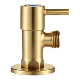 Aquaperla Round Water Stop Valves (One Pair) - Brushed Brass