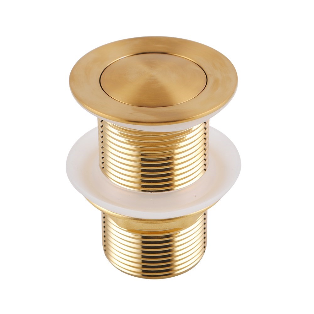 Aquaperla Pop Up Waste No Overflow - Brushed Brass