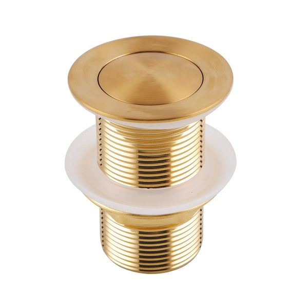 Aquaperla Pop Up Waste No Overflow - Brushed Brass