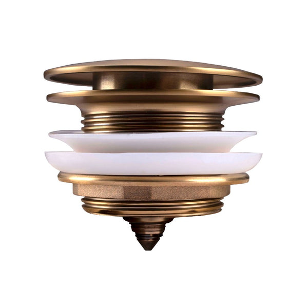Aquaperla Bathtub Pop Up Waste No Overflow - Brushed Brass