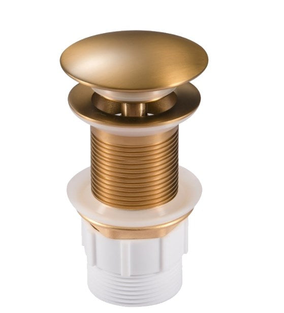 Aquaperla Pop Up Waste No Overflow - Brushed Brass