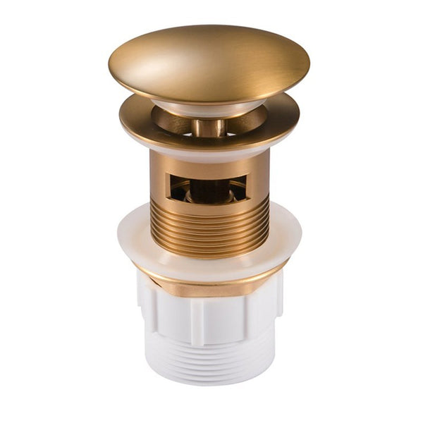 Aquaperla Pop Up Waste Overflow - Brushed Brass