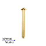 Aquaperla 400mm Ceiling Shower Arm - Brushed Brass - BUYG0117.SA