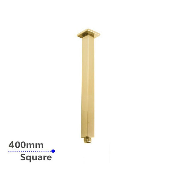 Aquaperla 400mm Ceiling Shower Arm - Brushed Brass - BUYG0117.SA