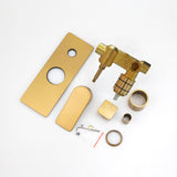 Aquaperla Vog Wall Mixer With Diverter - Brushed Brass
