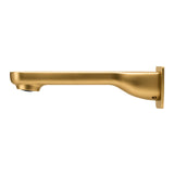 Aquaperla Ivano 180mm Bathtub/Basin Wall Spout(With Back Plate) - Brushed Brass